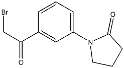 1-[3-(BROMOACETYL)PHENYL]PYRROLIDIN-2-ONE 结构式