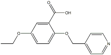 5-ETHOXY-2-(PYRIDIN-4-YLMETHOXY)BENZOIC ACID 结构式