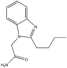 2-(2-Butyl-1H-benzimidazol-1-yl)acetamide 结构式