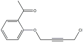 1-[2-(4-CHLORO-BUT-2-YNYLOXY)-PHENYL]-ETHANONE 结构式