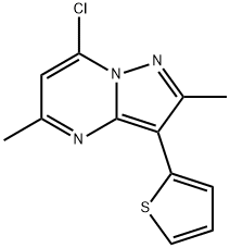 7-Chloro-2,5-dimethyl-3-thiophen-2-yl-pyrazolo[1,5-a]pyrimidine