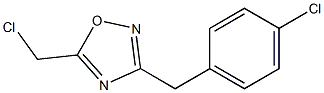 3-(4-CHLOROBENZYL)-5-(CHLOROMETHYL)-1,2,4-OXADIAZOLE 结构式