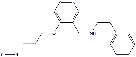 N-[2-(ALLYLOXY)BENZYL]-N-(2-PHENYLETHYL)AMINE HYDROCHLORIDE 结构式