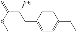 METHYL (2R)-2-AMINO-3-(4-ETHYLPHENYL)PROPANOATE 结构式