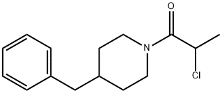 1-[4-(苄基)-1-哌啶基]-2-氯-丙-1-酮 结构式