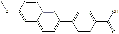 4-(6-METHOXY-NAPHTHALEN-2-YL)-BENZOIC ACID 结构式