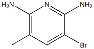 3-BROMO-5-METHYLPYRIDINE-2,6-DIAMINE 结构式