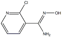 2-CHLORO-N'-HYDROXYPYRIDINE-3-CARBOXIMIDAMIDE 结构式