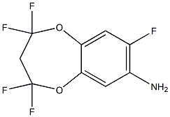 2,2,4,4,8-PENTAFLUOR-3,4-DIHYDRO-2H-BENZO[B-1,4]-DIOXEPIN-7-YLAMIN 结构式