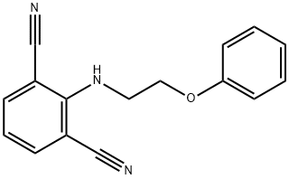 2-[(2-Phenoxyethyl)amino]isophthalonitrile 结构式