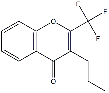 3-PROPYL-2-(TRIFLUOROMETHYL)CHROMONE 结构式