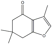 3,6,6-TRIMETHYL-6,7-DIHYDRO-1-BENZOFURAN-4(5H)-ONE 结构式