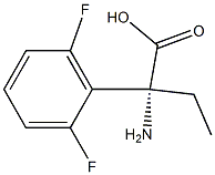 (2R)-2-AMINO-2-(2,6-DIFLUOROPHENYL)BUTANOIC ACID 结构式