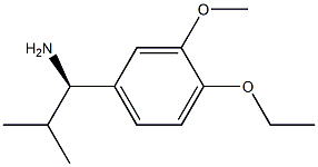 (1R)-1-(4-Ethoxy-3-methoxyphenyl)-2-methylpropylamine 结构式