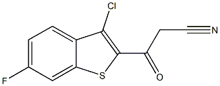 3-(3-CHLORO-6-FLUORO-1-BENZOTHIEN-2-YL)-3-OXOPROPANENITRILE