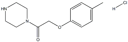 1-PIPERAZIN-1-YL-2-P-TOLYLOXY-ETHANONE HCL 结构式