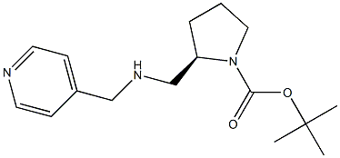 (R)-1-BOC-2-([(PYRIDIN-4-YLMETHYL)-AMINO]-METHYL)-PYRROLIDINE 结构式