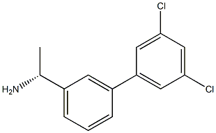 (1R)-1-[3-(3,5-DICHLOROPHENYL)PHENYL]ETHYLAMINE 结构式