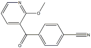 2-METHOXY-3-(4-CYANOPHENYLCARBONYL)PYRIDINE 结构式