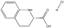 (S)-1,2,3,4-TETRAHYDRO-QUINOLINE-2-CARBOXYLIC ACID HYDROCHLORIDE 结构式