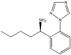 (1R)-1-(2-(1,2,4-TRIAZOLYL)PHENYL)PENTYLAMINE 结构式