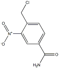 4-(CHLOROMETHYL)-3-NITROBENZAMIDE 结构式