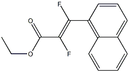 ETHYL (E)-2,3-DIFLUORO-3-(NAPHTHALEN-1-YL)-2-PROPENOATE 结构式