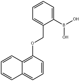 2-[(1-萘氧基)甲基]苯硼酸 结构式