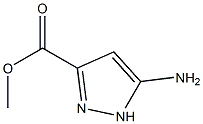 5-氨基-1H-吡唑-3-羧酸甲酯 结构式
