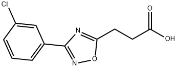 3-[3-(3-氯苯基)-1,2,4-恶二唑-5-基]丙酸 结构式