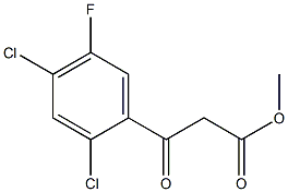 METHYL 2-(2,4-DICHLORO-5-FLUOROBENZOYL)ACETATE 结构式