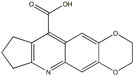 2,3,7,8-TETRAHYDRO-1H-6,9-DIOXA-4-AZA-CYCLOPENTA[B]ANTHRACENE-11-CARBOXYLIC ACID 结构式