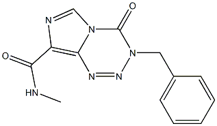 3-Benzyl-N-methyl-4-oxo-3,4-dihydroimidazo[5,1-d][1,2,3,5]tetrazine-8-carboxamide 结构式