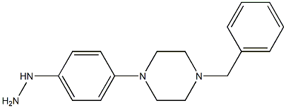 [4-(4-BENZYL-PIPERAZIN-1-YL)-PHENYL]-HYDRAZINE 结构式