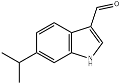 6-异丙基吲哚-3-甲醛 结构式