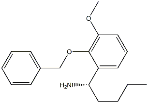 (1S)-1-[3-METHOXY-2-(PHENYLMETHOXY)PHENYL]PENTYLAMINE 结构式