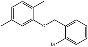 2-((2-溴苄基)氧基)-1,4-二甲苯 结构式