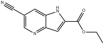 6-氰基-1氢-吡咯并[3,2-B]嘧啶-2-乙酸 结构式