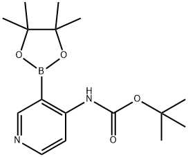 4-BOC-AMINOPYRIDINE-3-BORONIC ACID, PINACOL ESTER 结构式