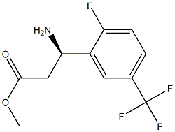 METHYL (3R)-3-AMINO-3-[2-FLUORO-5-(TRIFLUOROMETHYL)PHENYL]PROPANOATE 结构式