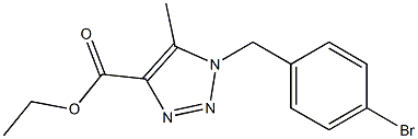 1-(4-BROMOBENZYL)-5-METHYL-1H-[1,2,3]-TRIAZOLE-4-CARBOXYLIC ACID ETHYL ESTER 结构式