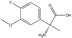 (2R)-2-AMINO-2-(4-FLUORO-3-METHOXYPHENYL)PROPANOIC ACID 结构式