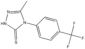4,5-Dihydro-3-methyl-4-(4-trifluoromethylphenyl)-1,2,4-triazole-5(1H)-thione 结构式