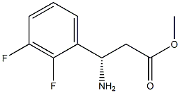 (S)-3-氨基-3-(2,3-二氟苯基)丙酸甲酯 结构式