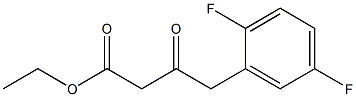 4-(2,5-DIFLUORO-PHENYL)-3-OXO-BUTYRIC ACID ETHYL ESTER 结构式