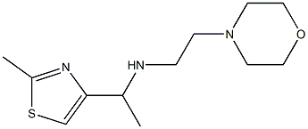 [1-(2-METHYL-THIAZOL-4-YL)-ETHYL]-(2-MORPHOLIN-4-YL-ETHYL)-AMINE 结构式