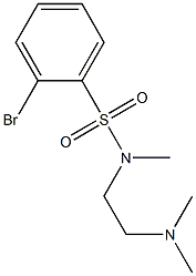 2-BROMO-N-((DIMETHYLAMINO)ETHYL)-N-METHYLBENZENESULFONAMIDE 结构式