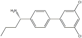 (1S)-1-[4-(3,5-DICHLOROPHENYL)PHENYL]BUTYLAMINE 结构式