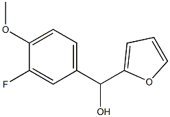 3-FLUORO-4-METHOXYPHENYL-(2-FURYL)METHANOL 结构式