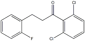 2',6'-DICHLORO-3-(2-FLUOROPHENYL)PROPIOPHENONE 结构式